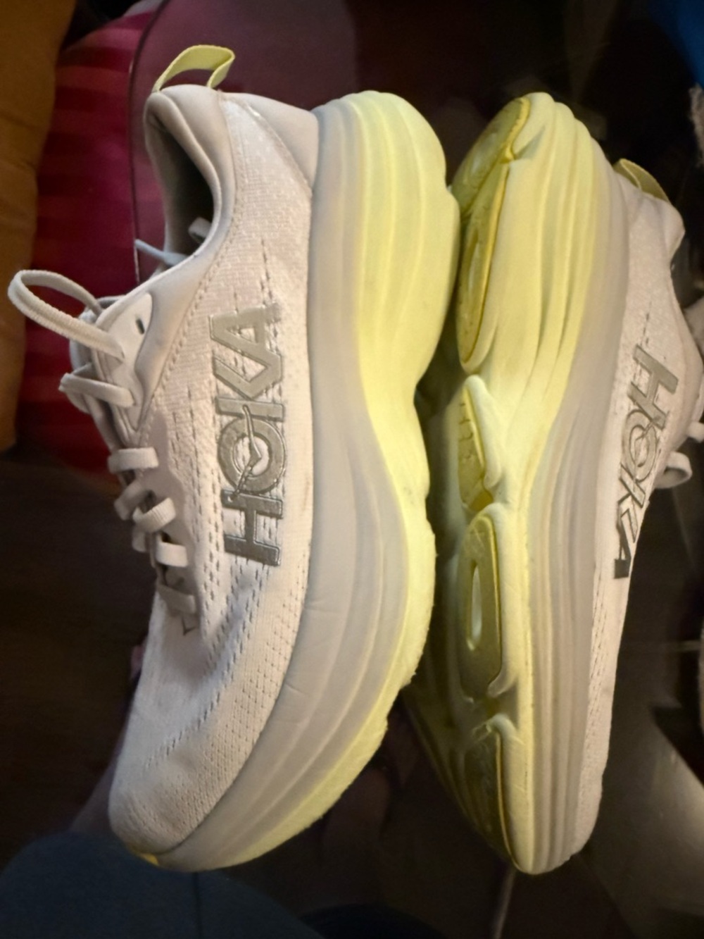 Hoka One One W Bondi 8 Nimbus Cloud Luminary Green Size 6.5 B 1127952 NCLG
